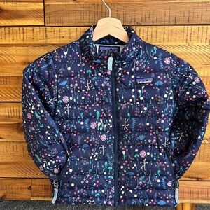 Patagonia Girl Floral Down Sweater Jacket